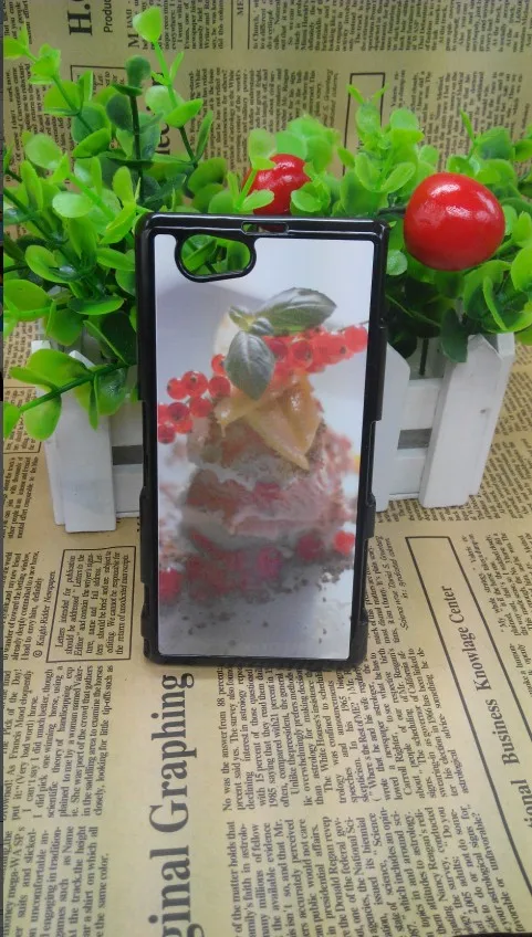 Wtsfwf DIY 2D Сублимация Жесткий ПК пустой чехол для Sony Z1 Mini с алюминиевыми вставками 10