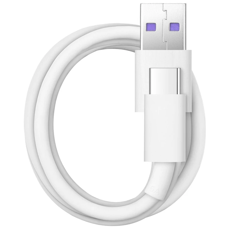 Кабель Huawei 5A USB Type C и для быстрой зарядки передачи данных с проводным сердечником