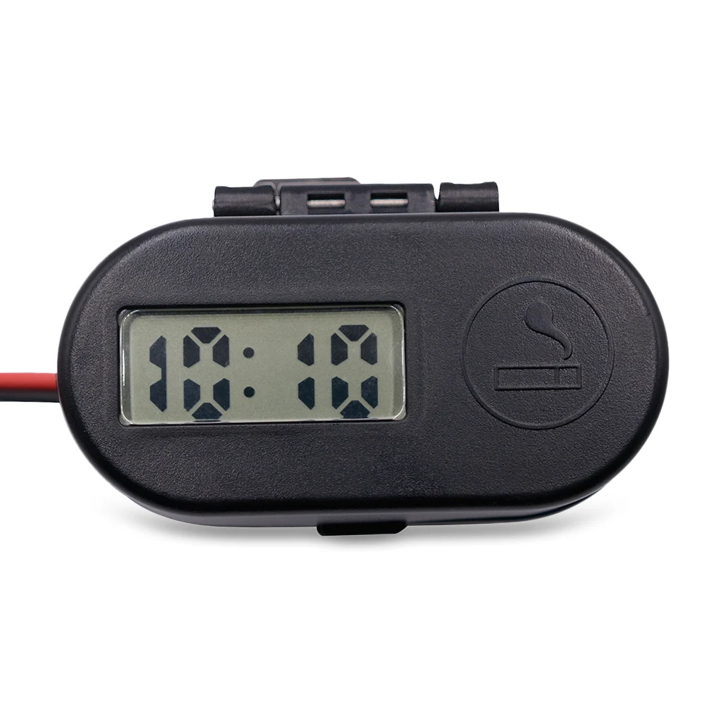 CS - 682A1 Motorcycle Cigarette Lighter USB Charger with Voltmeter Time Display CS - 682A1 Motorcycle Cigarette Lighter USB Charger with Voltmeter Time Display