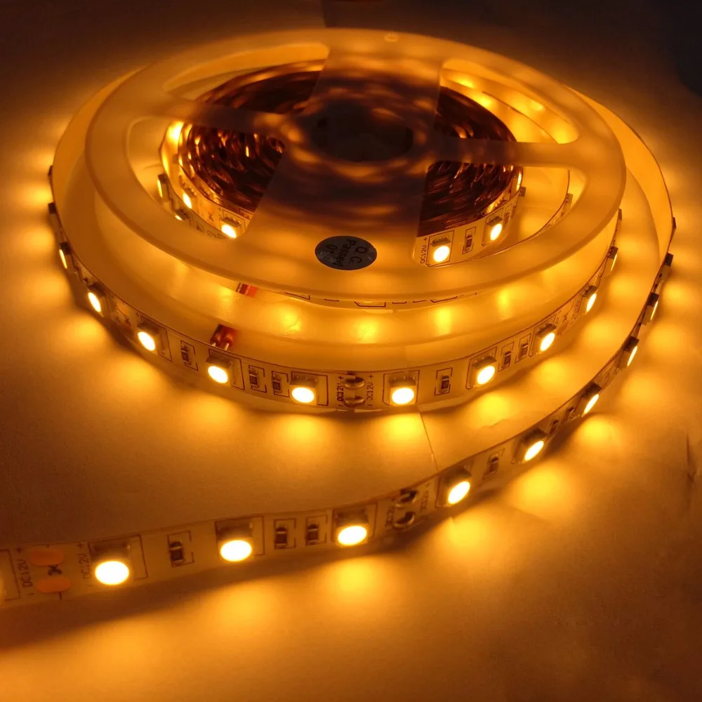 Aliexpress Led Light Strip 2000K Gold Yellow 5m 300LED IP20 5050SMD DC12V LED strip light 3 years