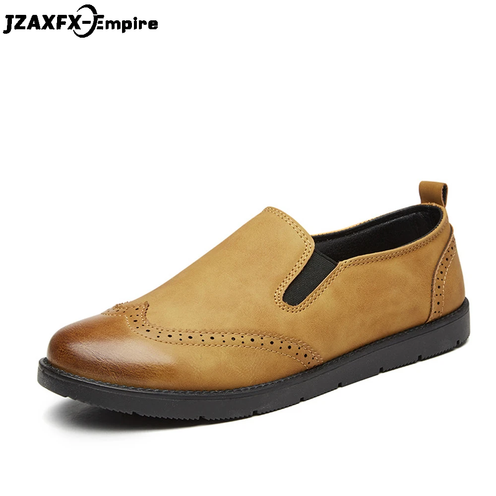 

Men Shoes Genuine leather Comfortable Men Casual Shoes Footwear Chaussures Flats Men Slip On Lazy Shoes Zapatos Hombre