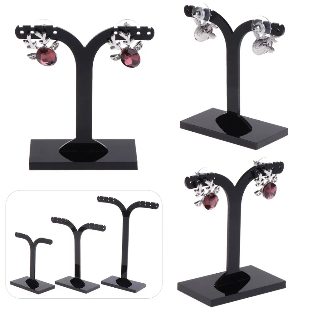 

1 Set 3 Size Acrylic Earrings Display Shelf Stand Holder Jewelry Organizer Rack Jewelry Display