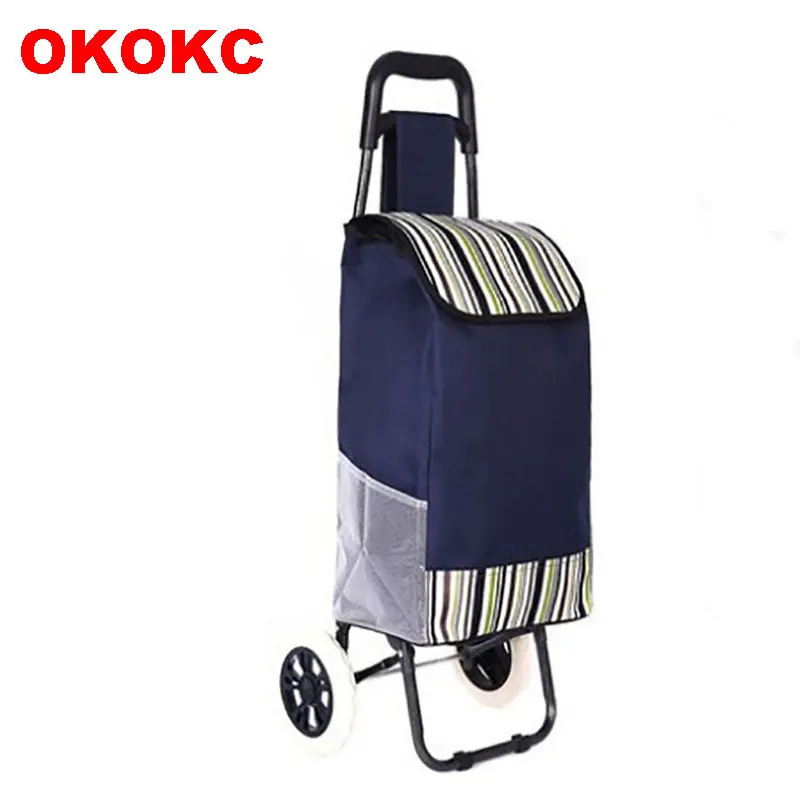 Okokc Einkaufen Gepack Warenkorb Klapp Hand Wagen Trolley
