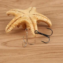 Лот 100 шт. рыболовный крючок заостренные тройные Крючки 3 размера 2#4#6# рыболовные снасти