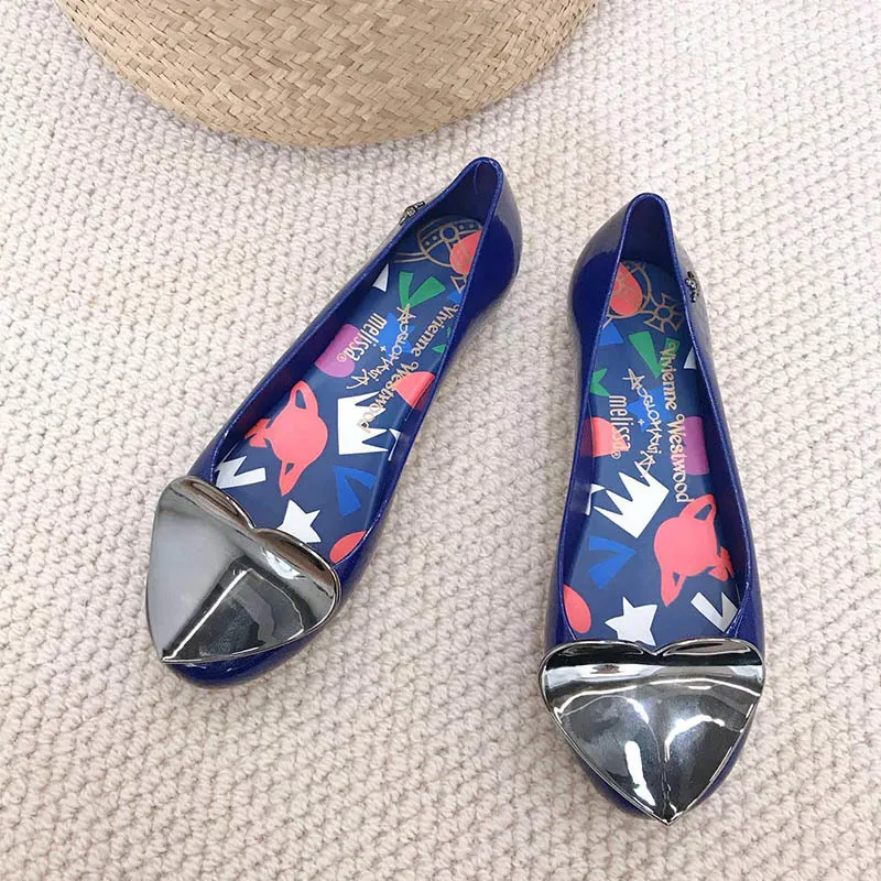 

2019 New Melissa Women Jelly Sandals Heart Summer Design Ladies Sandals Breathable Female Melissa Shoes High Quality