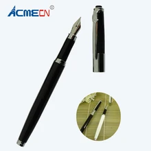 ACMECN Горячая черно-белая жидкая чернильная ручка одноразовый чернильный картридж офисный и школьный письменный инструмент металлическая тонкая авторучка