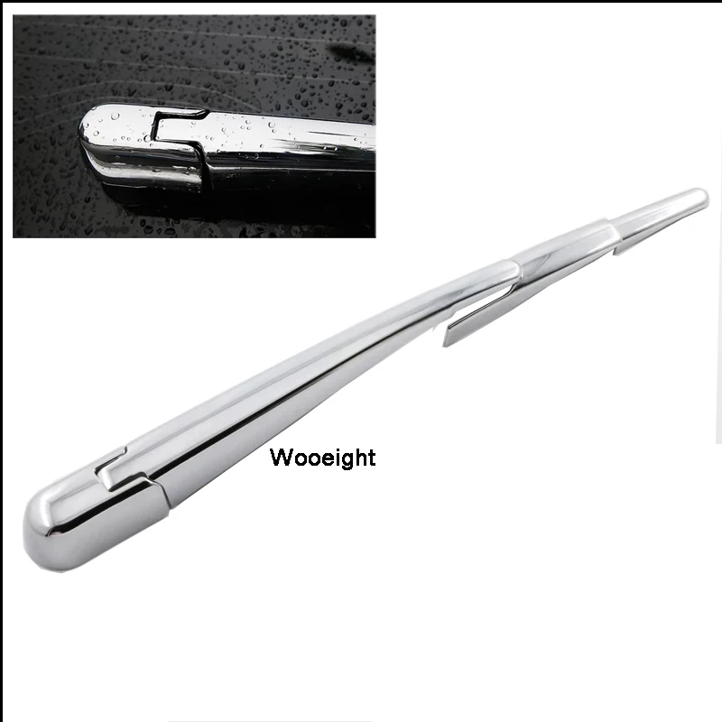 For Mitsubishi Outlander 2013 2014 2015 2016 2017 2018 Chrome Rear Window Wiper Arm Blade Cover Trim Garnish Molding (8)
