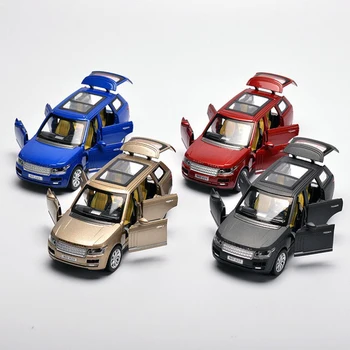 

1:32 Diecast Alloy Toy Car SUV LR Metal Vehicle Toy Car Pull Back Toy With Sound Light Kids Gift Hot Sell