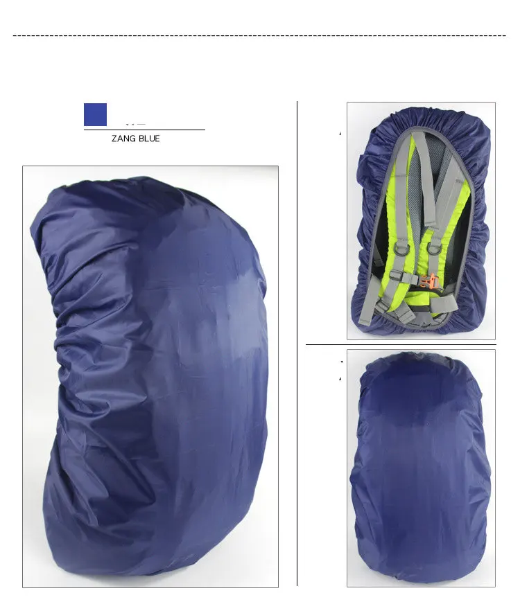 VILEAD 70L Pure Color Large Backpack Rainproof Cover Outdoor Camping Mountaineering Ride Waterproof and Dustproof Cover 35L-80L