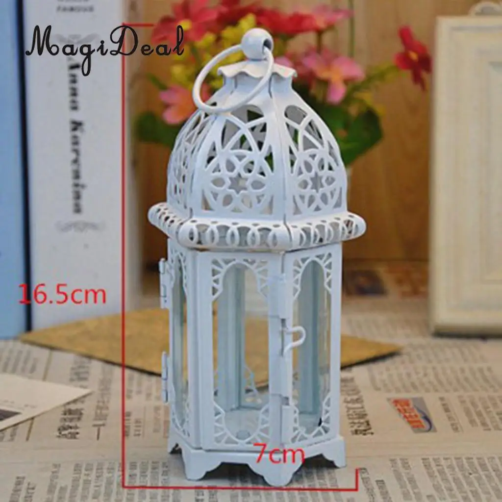 Vintage Moroccan Style Candle Lantern Tealight Candle Holder Indoors Outdoors Events Party Christmas Wedding Decor