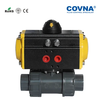 

DN32 1.2 inch UPVC Pneumatic Ball Valve Plastic Ball Valve PVC Pneumatic Valve