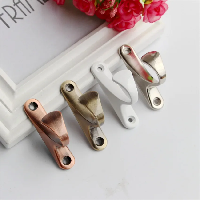 

1Pair Curtain Hooks Wall Tie Back Tassel Brush Holder Curtain Accessories Hanging Ball Holdback Coat Hat Cap Hook Home Decor
