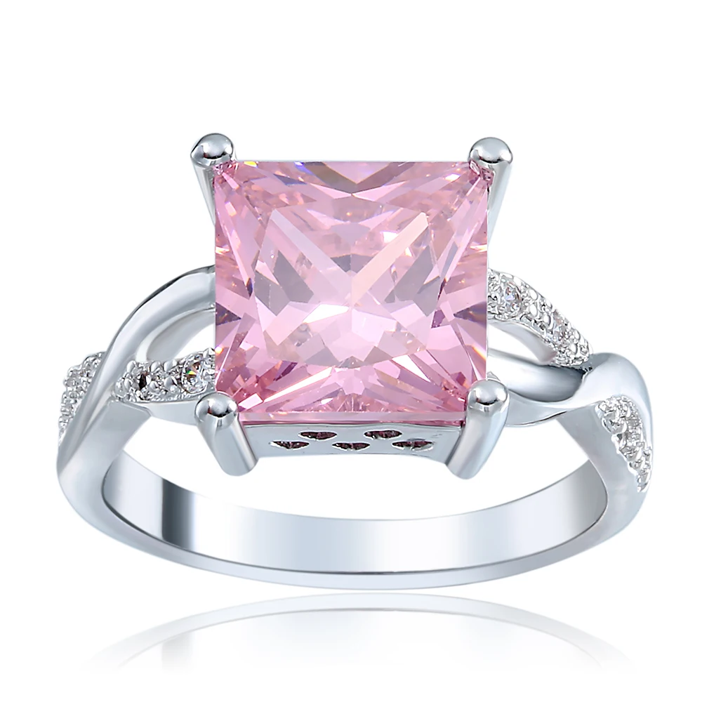 2017 top hot cross pink wedding rings large pink cz zircon jewelry 2017 fashion twisted jewelry - Pink Wedding Ring 2017 top hot cross pink wedding rings large pink cz zircon jewelry 2017 fashion twisted jewelry - Pink Wedding Ring