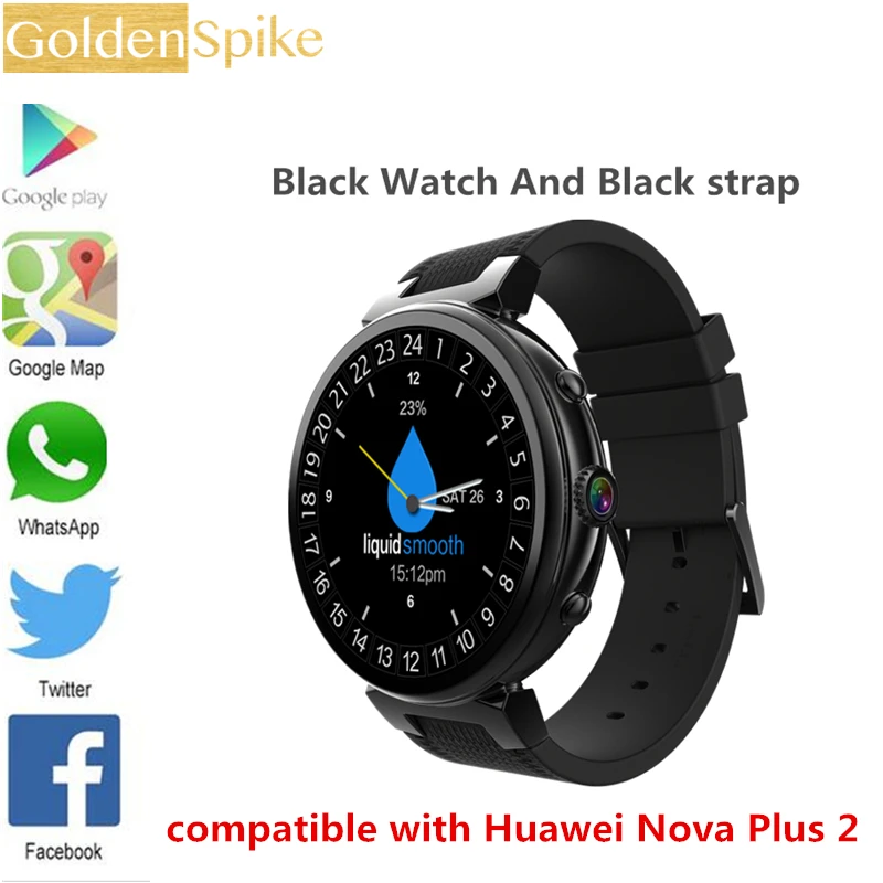 

2019 Smart Watch Android 5.1 OS MTK6580 Quad Core 1.3GHz 2GB + 16GB Smartwatch Support Google Play Google Map 3G GPS Wifi pk Z28