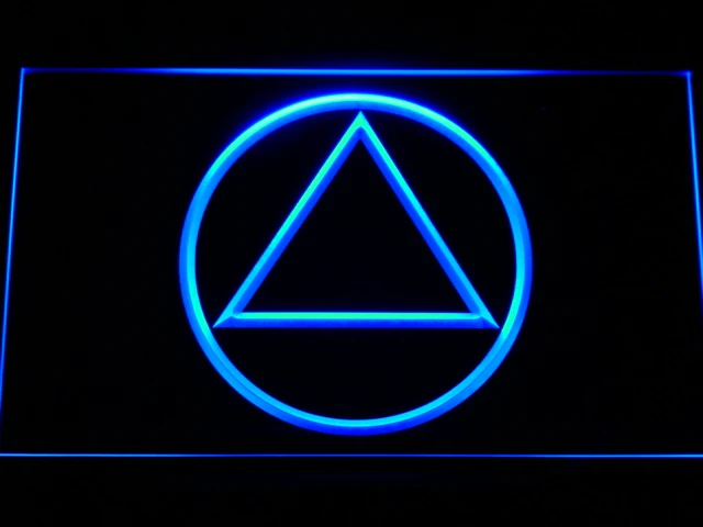 

a213 Alcoholics Anonymous AA LED Neon Light Signs with On/Off Switch 20+ Colors 5 Sizes to choose