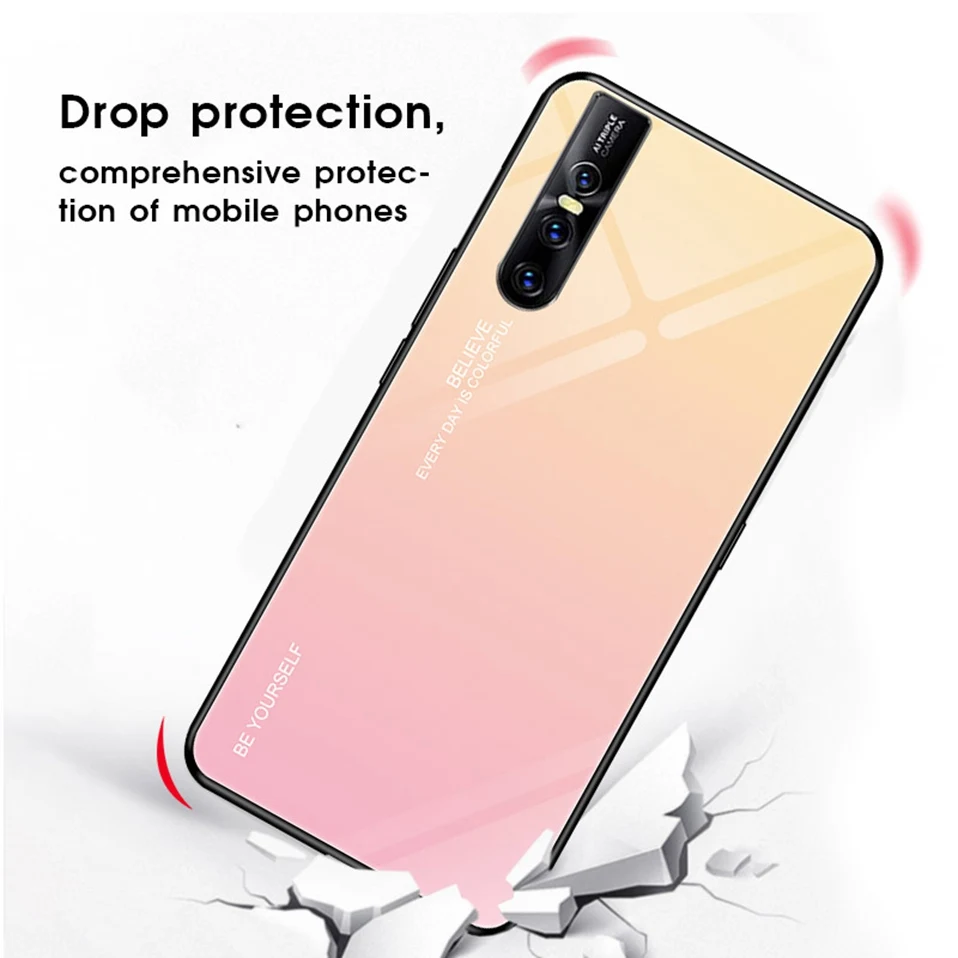 Glass Case for Vivo V15 Pro V9 V11i Y85 IQOO S1 Nex A Cover Luxury V15pro Phone Case for Vivo X21 UD X23 X27 V15 Z1 Z1i Z3 Z3i  (7)