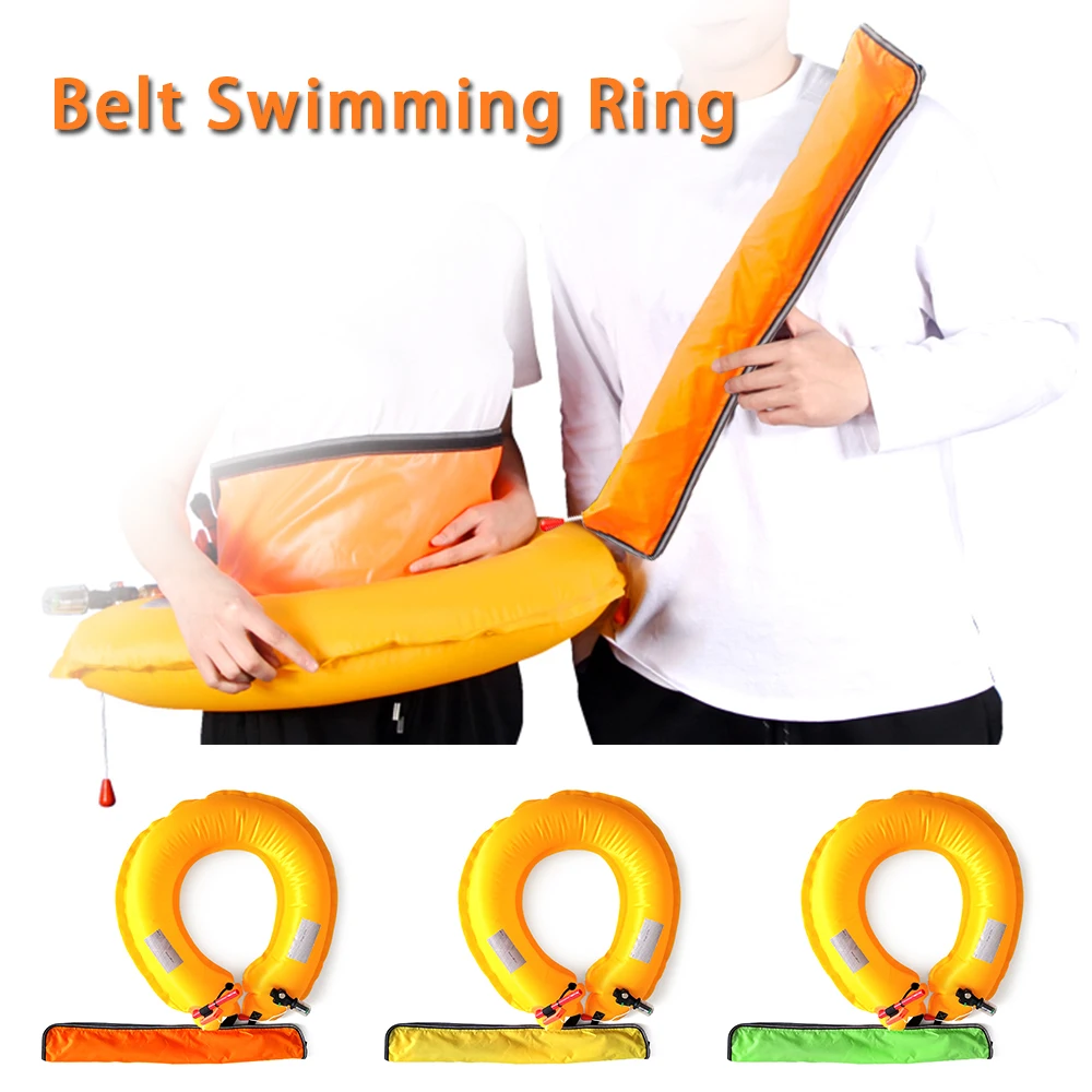 

Life Belt Automatic Inflatable Life Buoy Waist Belt Swimming Boating Sailing Fishing Kayak Life Jacket Vest with Reflective Tape