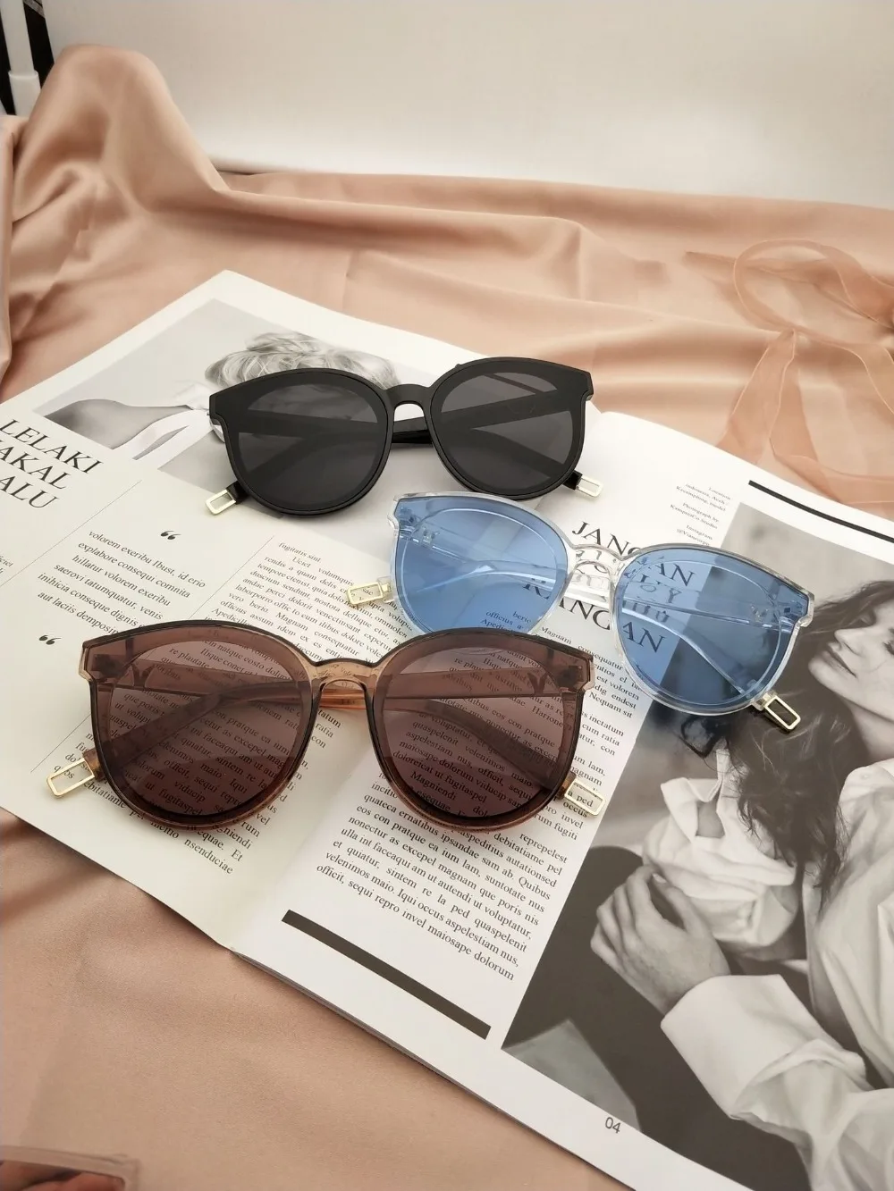 The legend of the sea blue Новые солнцезащитные очки прозрачные корейские женские модные винтажные Ретро очки UV400
