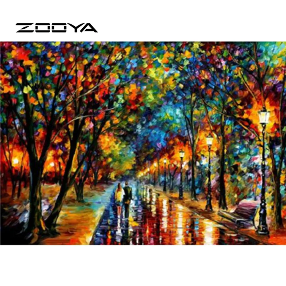 

ZOOYA Diamond Painting Oil painting lovers Diamond Embroidery Full Pack 3D DIY Diamond Mosaic Decor Rhinestone Needlework RF1783