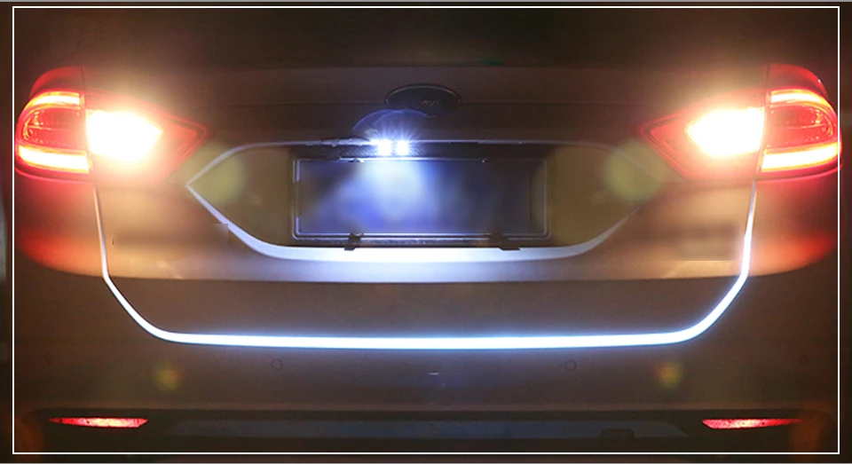 LED 12V Car Trunk Rear Tail Light Tailgate RGB Strip Lighting Dynamic Streamer Brake Turn Signal Reverse Lamp Leds Warning Light (13)