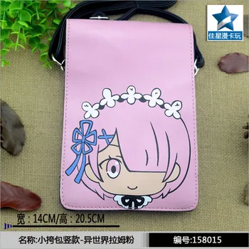 

Anime Re:Zero kara Hajimeru Isekai Seikatsu Ram Pink Flap Crossbody Satchel/Single Handbag/Mini Messenger/Shoulder Bag