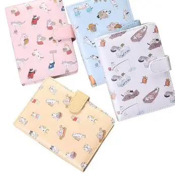 

New Arrival Cute Cat Notebook PU Leather Planner Diary Book School Office Supplies Kawaii Stationery Papelaria Kids Gift