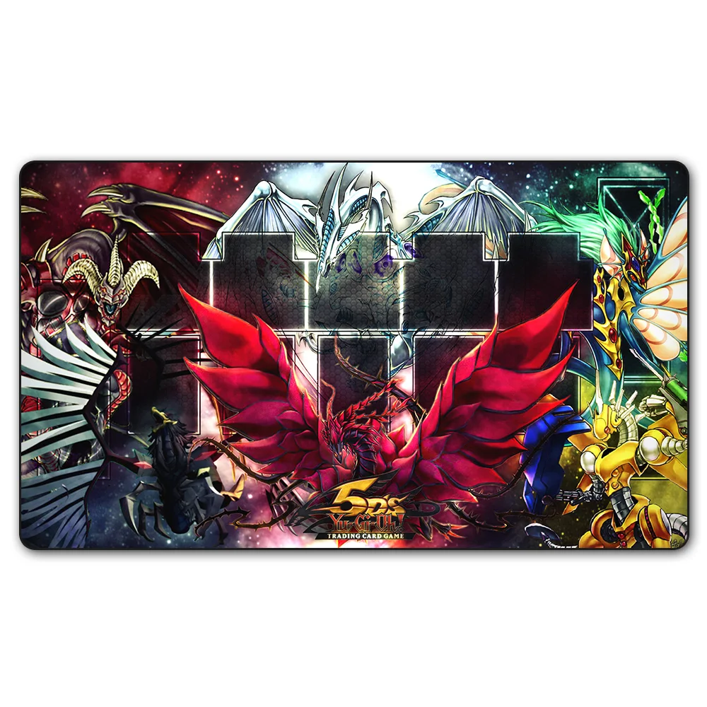 Image (YGO 22 Playmat) 35X60CM YU GI OH 5DS Trading Card Game Play Mat Board Games YGO Card Games Table Pad with Free Gift Bag