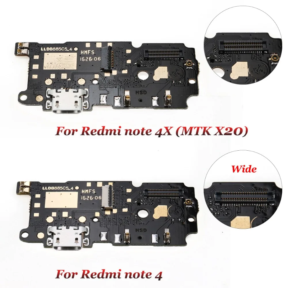 Замена YuXi для Xiaomi Redmi Note 3 / Pro 4 /Note 4X Micro Dock Соединительная Плата USB порт зарядки