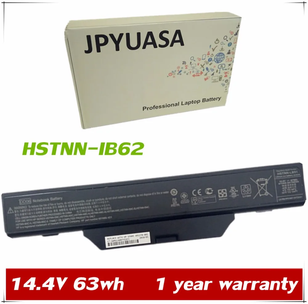 JPYUASA 14.4V 63wh HSTNN IB62 Laptop Battery For HP Compaq 510HP 511HP 610 6720S 6730S 6735S 6820S 6830S HSTNN OB62 DD08 DD06-in Laptop Batteries from ...