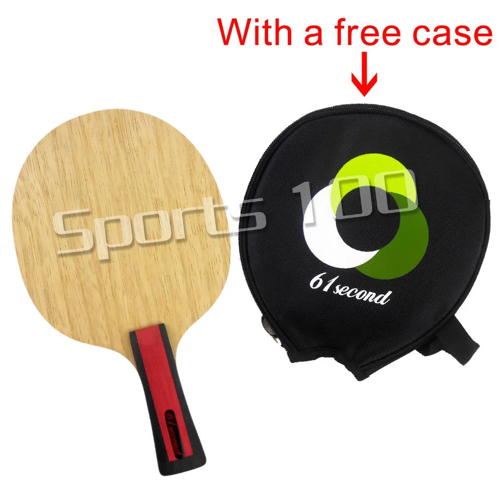 Pro Combo Racket 61second 3004 Shakehand with DHS NEO Hurricane 2 and NEO Hurricane 3 with a free small case