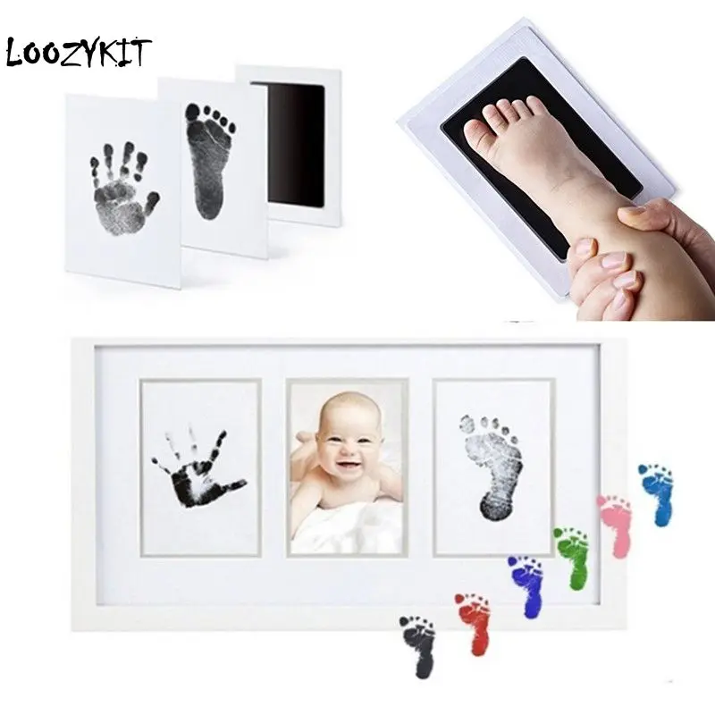 Bfaccia Baby Handprint отпечаток ноги нетоксичный новорожденный отпечаток руки Inkpad водяной знак Детские сувениры литье глина игрушки подарок