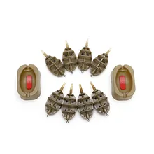 Для рыбалки на карпа, Инлайн метод подачи 4 кормушки 15/20/25/35g 30/40/50/60 г пресс-форма набор