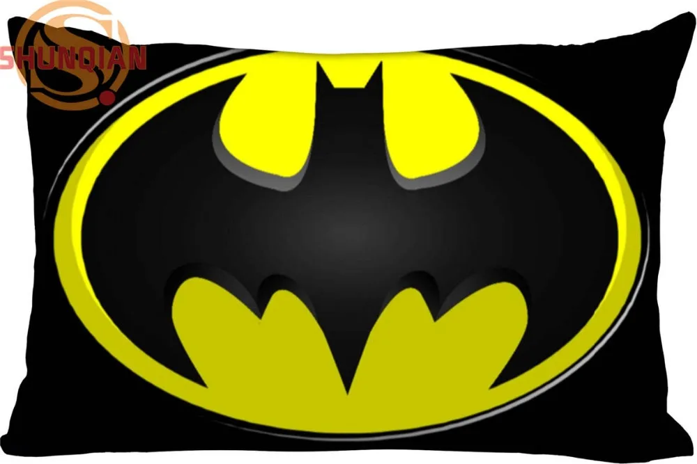 New Custom Batman Logo Pillowcase Zippered Rectangle Pillow Cover Cases