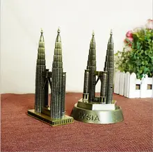 Estados Unidos de Fama mundial de Nueva York World Trade Center (centro del Metal Modelo de Decoración Del Hogar del Regalo del Negocio De Artesanías Arquitectura