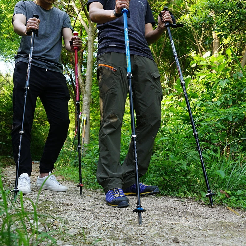 Pólos de Caminhada Ultraleves de Alumínio Lote Caminhada Pólo Nórdica Telescópica Alpenstock Bengala Muleta Senderismo Cores Foscas 2 Pçs - 20 Computers & Electronics