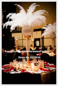 

Wedding decorative metal vase trumpet flower vase with large bowl