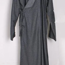 Унисекс теплая шерсть осень и зима буддистская медитация халат дзен монашеские костюмы униформа для боевых единоборств платье Серый