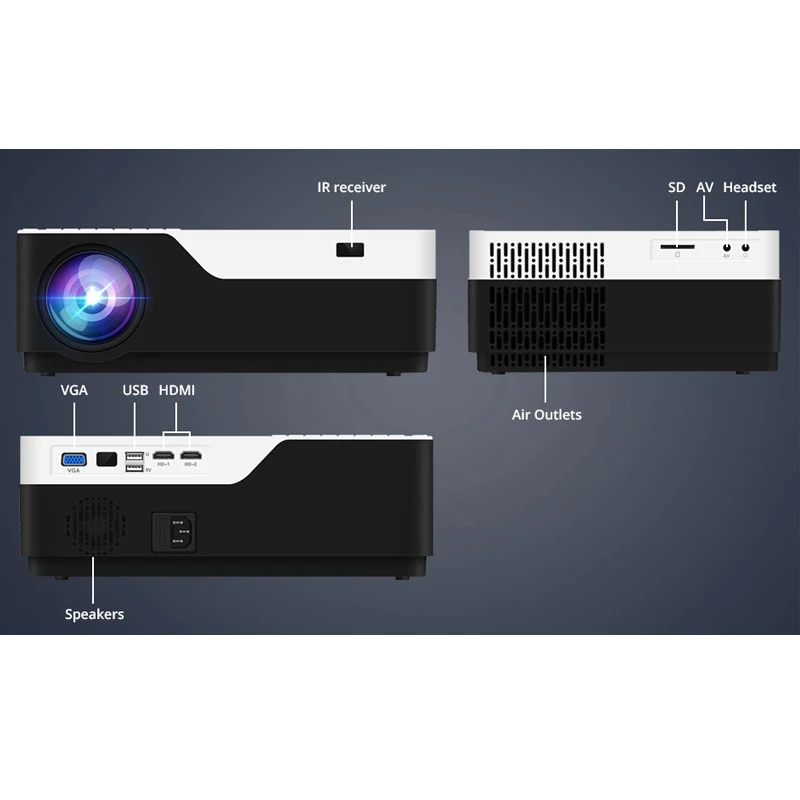 WZATCO 1080P FULL HD светодиодный видеопроектор 5500Lu Android 9 0 WIFI поддержка AC3 Beamer Proyector для