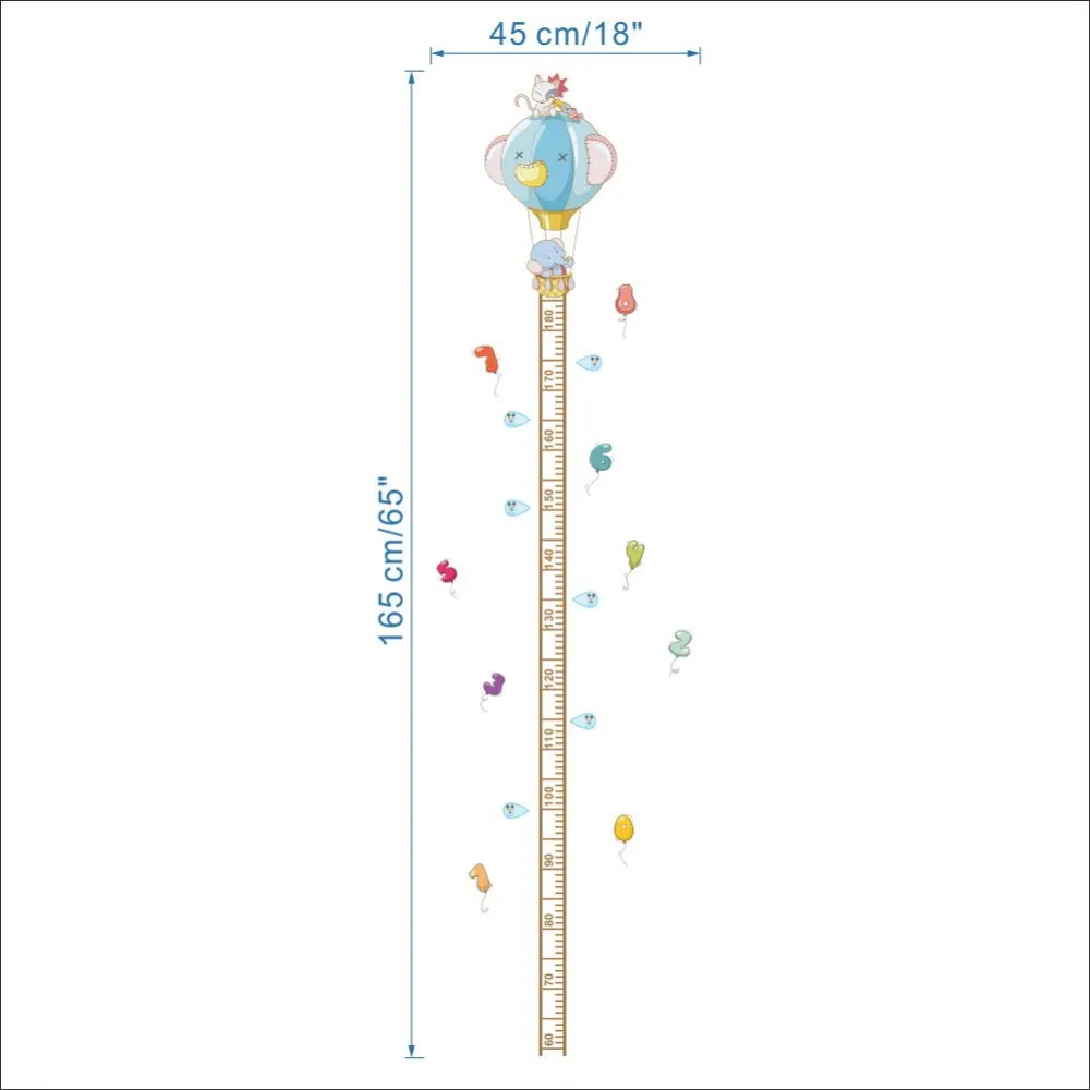 Removable-Hot-air-balloon-elephant-Height-Chart-Measurement-Kids-Bedroom-Wall-Stickers-Home-Decor-Decal-Decorations (2)