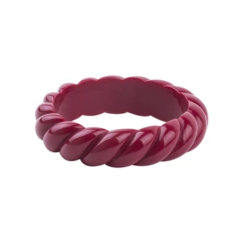 

GuanLong 2017 New Resin Screw Bangle Bracelet European American Fashion Ladies Bangles Pulseiras Bijoux