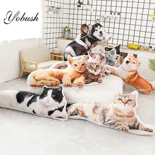 Собака кошка в форме плюшевая подушка украшения для домашних животных подушки драген-ли короткошерстная кошка котенок Хаски Акита собачка спинка