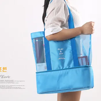 

Shoulder Picnic Bag For Travel Portable Shoulder Double Layer Storage Bag Insulation Package High Capacity Handbag Luggage Bag