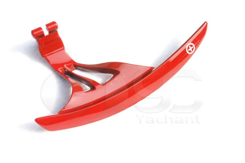 2008-2013 Nissan R35 GTR AutoTecknic Style Lengthened Shift Paddle Glossy Red (4)
