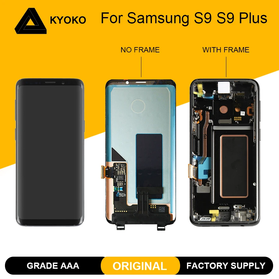 

Original 5.8 '' 6.2 '' AMOLED Display For Samsung S9 G960F G960 LCD S9 Plus G965 G965F Touch Screen Digitizer Replacement