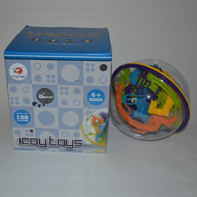 

158steps 3D magical intellect maze ball IQ balance logic skill perplexus magnetic toy training tool smart challenge game balance