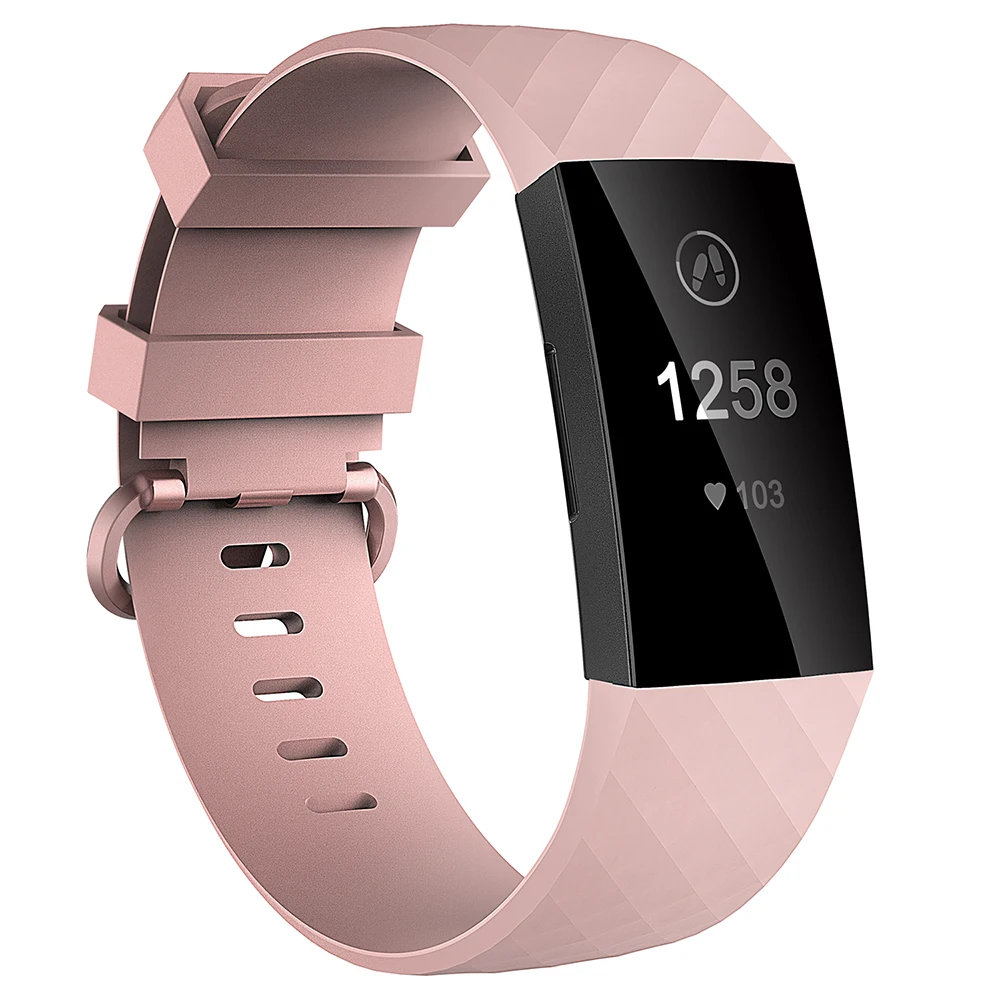 Baaletc часы наручные Ремешки для Fitbit заряд 3 замена tpu из разноцветных резиновых полосок для Fitbit заряд 3 с 3/4 шт. Сумка-аксессуар