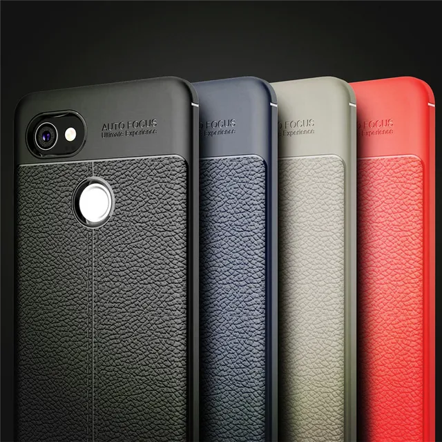 For Google Pixel 2 XL Case Luxury Leather TPU Silicone Phone Case For