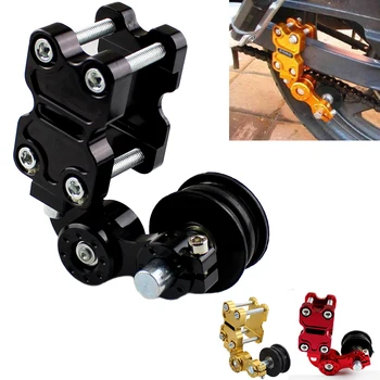 

New Black Adjustable Aluminum Chain Tensioner Bolt on Roller Motorcycle Chopper ATV Dirt Bike Universal fit most motorcycle