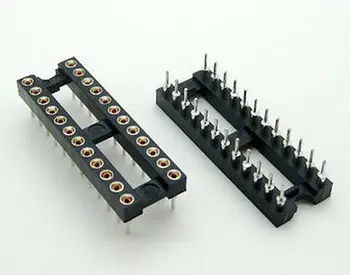 

20PCS 24 Pin Round DIP IC Socket Adapter Narrow 24Pin Pitch 2.54mm Connector