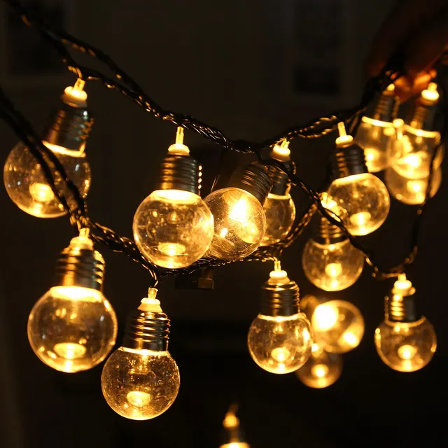 LED Globe Bulb String Lights Christmas Decoration 6M 20